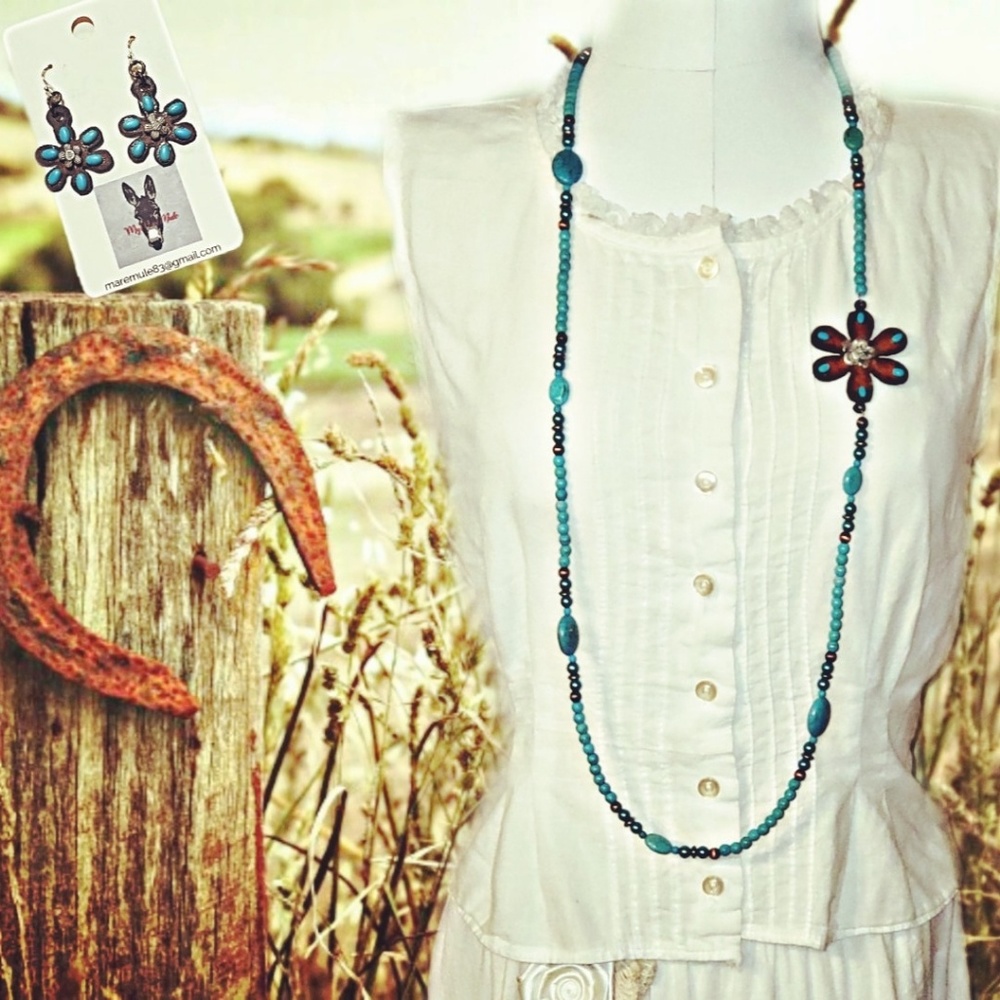 Cute necklace and earrings